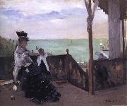 Berthe Morisot In a Villa at the Seaside oil painting on canvas